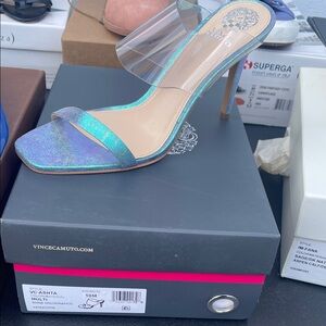 Vince Camuto Multi Holographic Heels